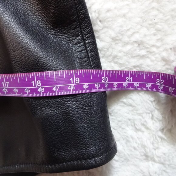 Liz Claiborne black Blazer, 100% Leather, size M - Picture 6 of 13